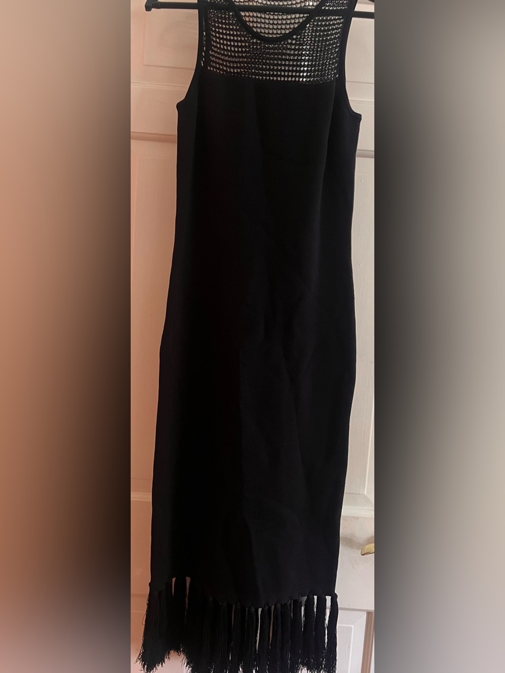 Jason Wu grey Black Fringe long Dress Classic Elegant Style tuckernuck khaite co - Picture 4 of 12